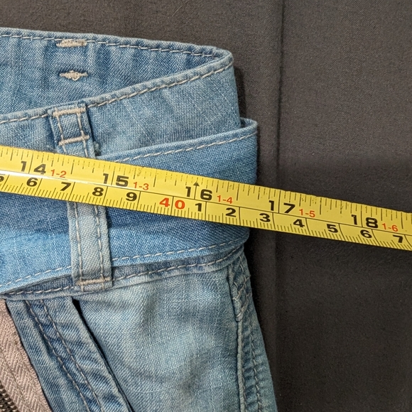 Vintage Cream Denim cuffed jeans - Picture 8 of 9